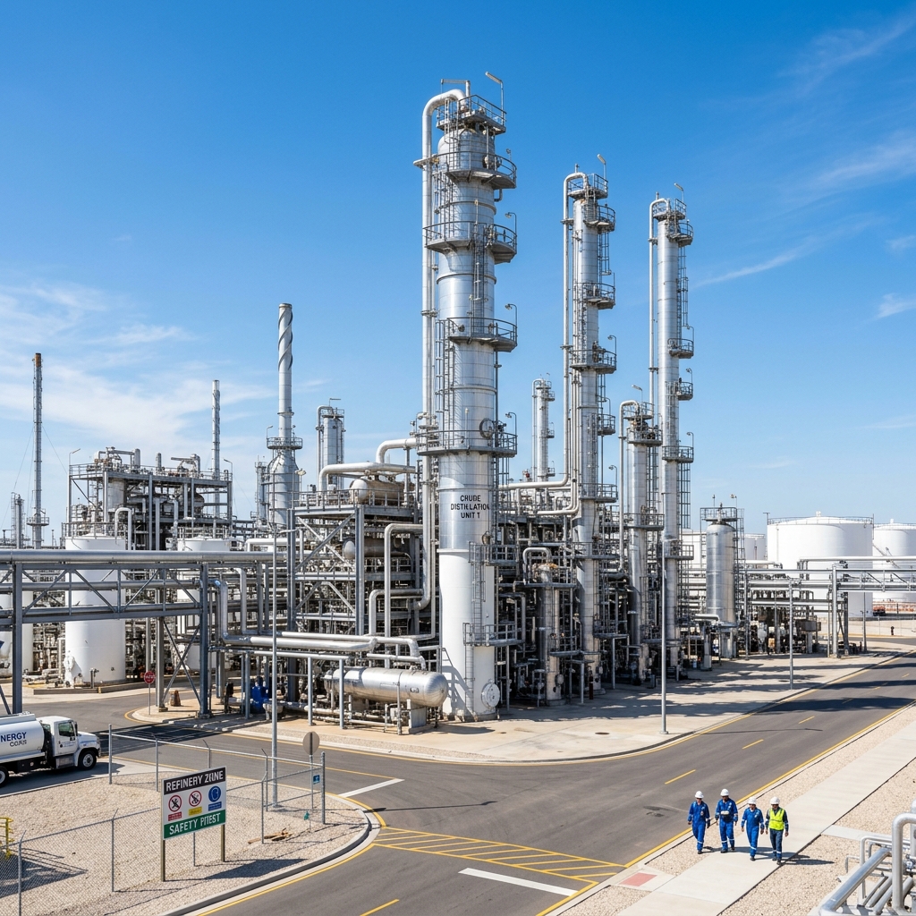 Petrochemical refinery facility